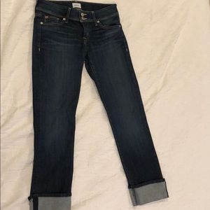 Hudson jeans: “Ginny crop straight leg with cuff”